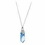 necklace with blue crystal