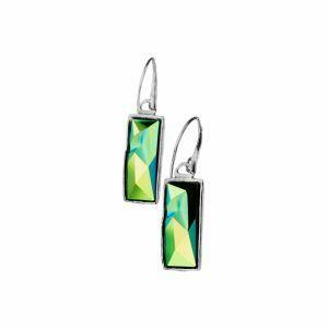 handmade earrings with unique crystal