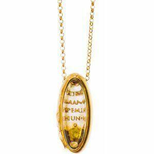 spiritual hadnmade silver necklace with sentence