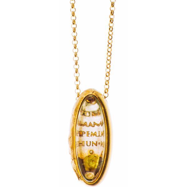 spiritual hadnmade silver necklace with sentence