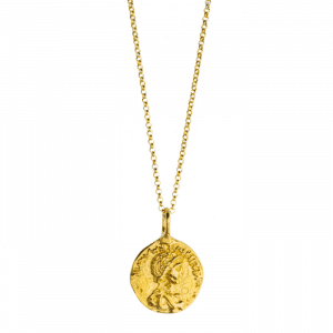 double sided necklace with coin