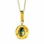 gold necklace with scarab