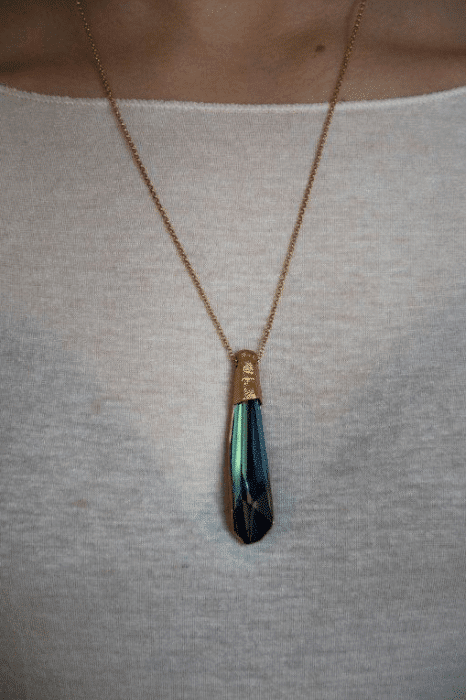 unique silver necklace inspired by nature