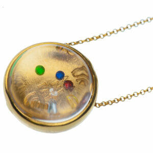 spiritual necklace with crystals