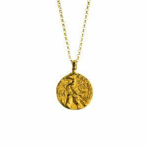 gold plated coin bracelet