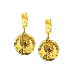 egyptian gold earrigns with coins