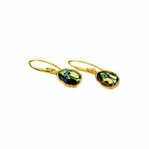 scarab egyptian earrings
