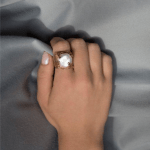 handmade ring with irregular pearl
