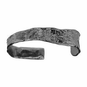 unique silver stiff bracelet