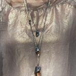 handmade necklace with crystal