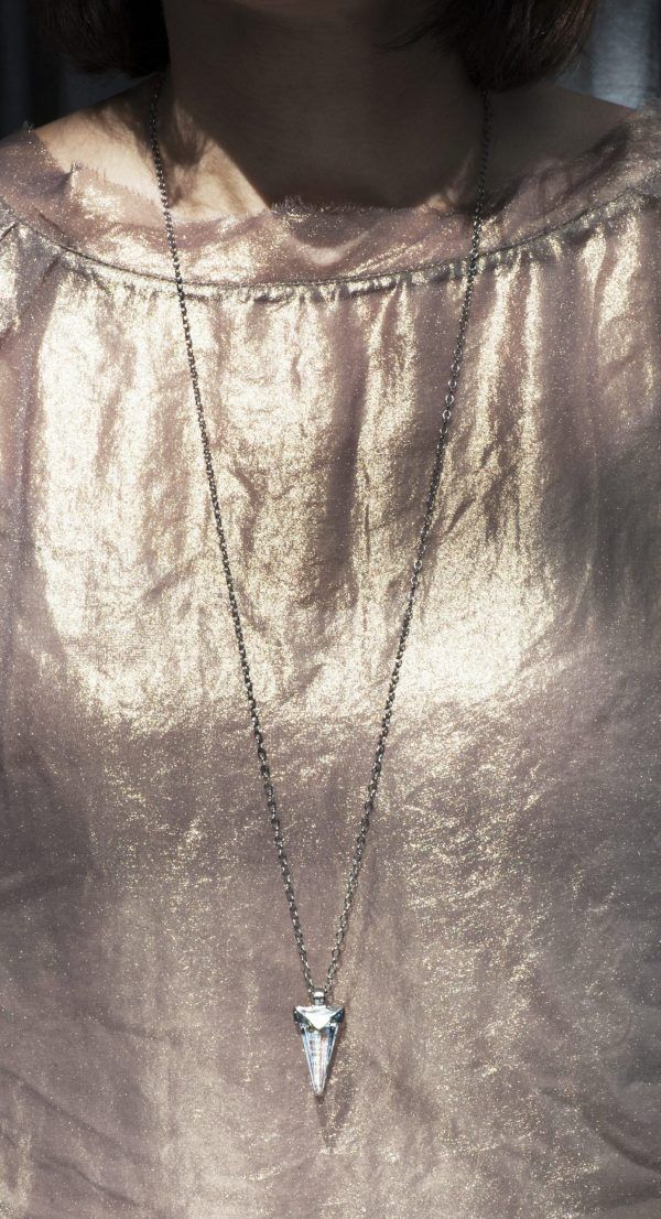 small silver necklace