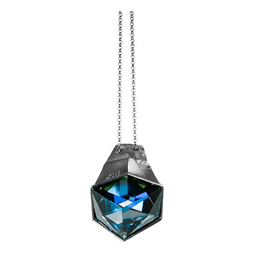 multicolour silver necklace