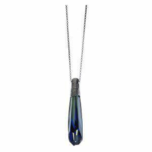 handmade necklace with big crystal