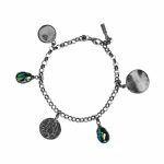silver egyptian bracelet with scarab
