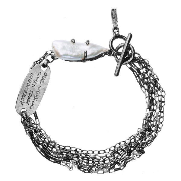handmade unique bracelet with pearl