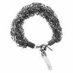 Unique silver bracelet with pearl