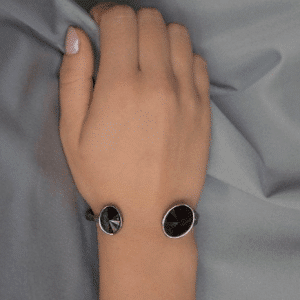 unique bracelet with two crystals