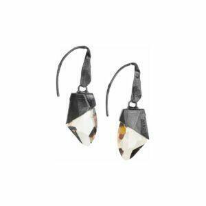 artistic earrings with crystal