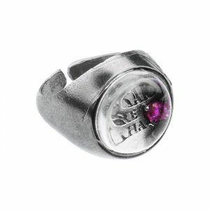 spiritual ring with quartz