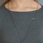 silver artistic necklace