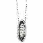 spiritual hadnmade silver necklace with mantra