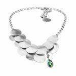 egyptian necklace with plates and crystal