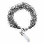 Unique silver bracelet with pearl