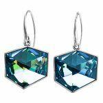 handmade artistic earrings with shimmering crystals