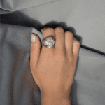 artistic handmade ring with pearl