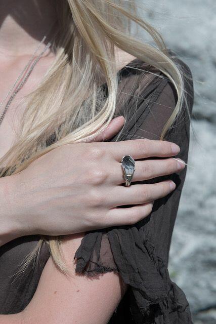 artistic ring with crystal