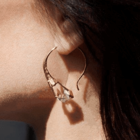 handmade gold earrings