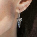 vintage earrings on ear