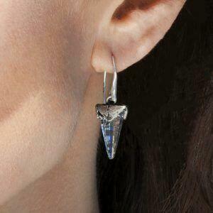 vintage earrings on ear