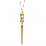 necklace with white crystal