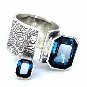 silver art deco ring
