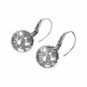 moon inspired earrings with crystal