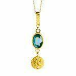 handmade necklace with ancient Egyptian coin
