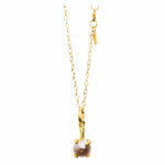 Silver necklace with natural pearl