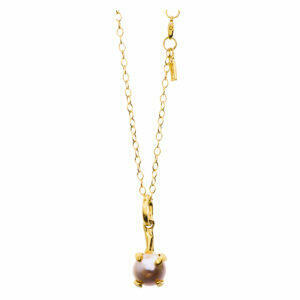 Silver necklace with natural pearl