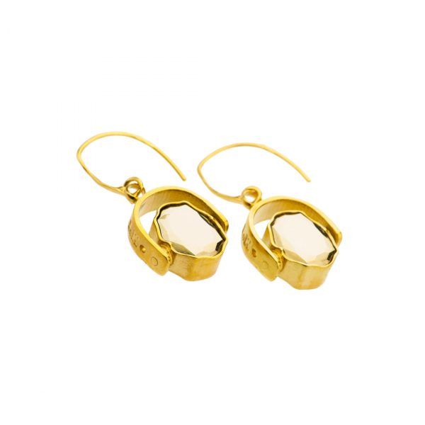 double sided earrings with crystals