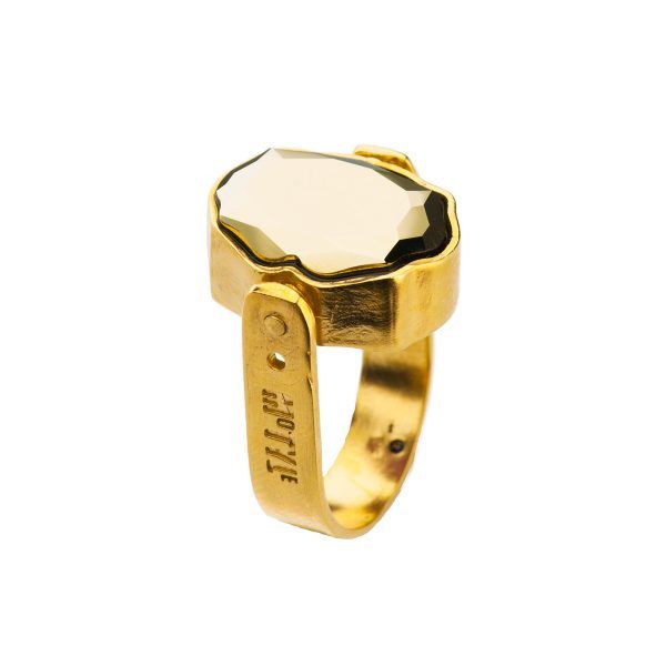 double-sided ring inspired by ancient Egypt