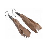 Earrings are made of natural silk