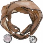 Handmade silk bracelet with natural stone