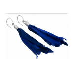 Earrings are made of natural silk