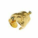 gold plated artistic ring