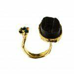 handmade ring with natural stone