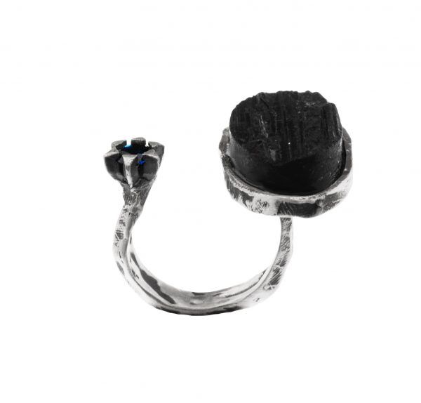 ring with natural stone