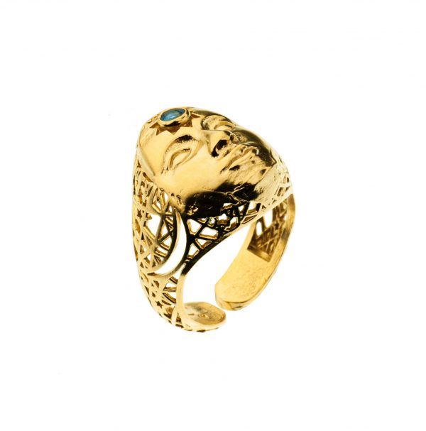 gold plated handmade ring