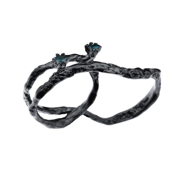 silver ring Motyle