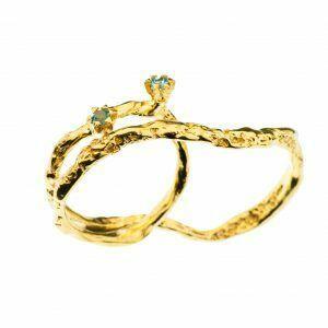 unique gold plated ring